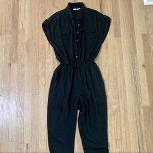 Lush Short Sleeve and Pant Women's Black Jumpsuit (NWOT)